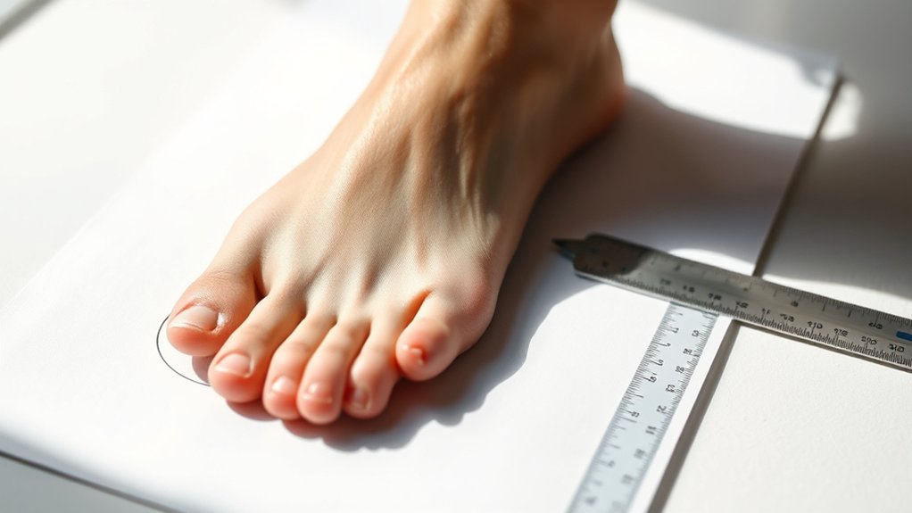 accurately measure foot size
