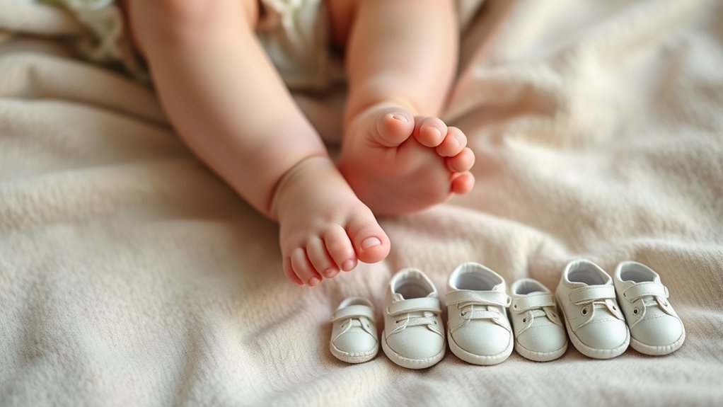 baby shoe size and growth