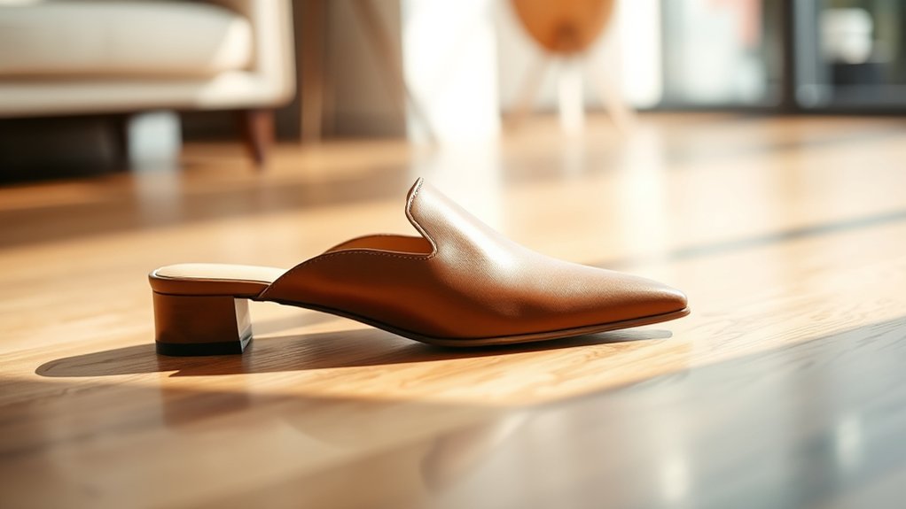 backless slip on stylish footwear
