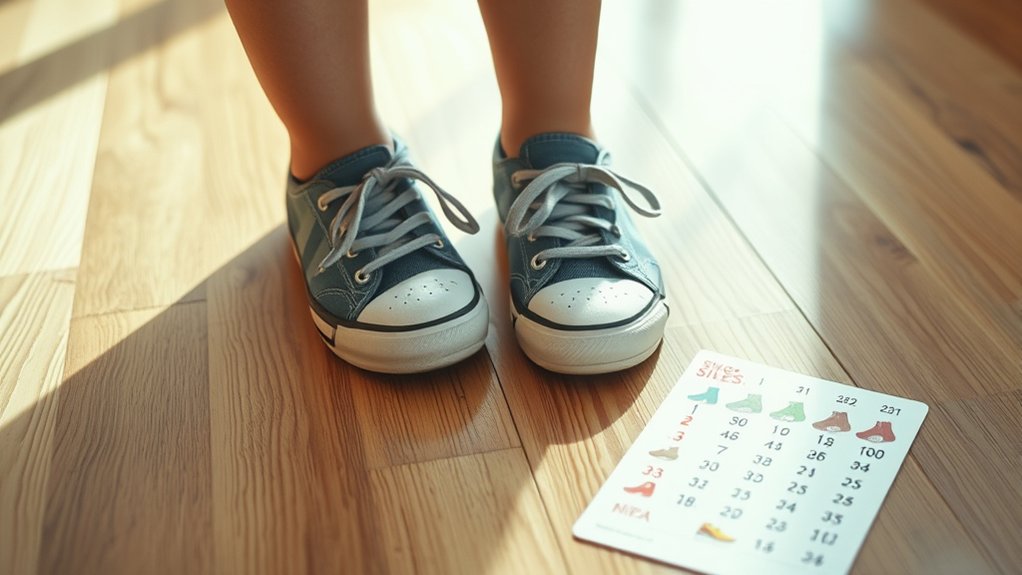 child s growing shoe size