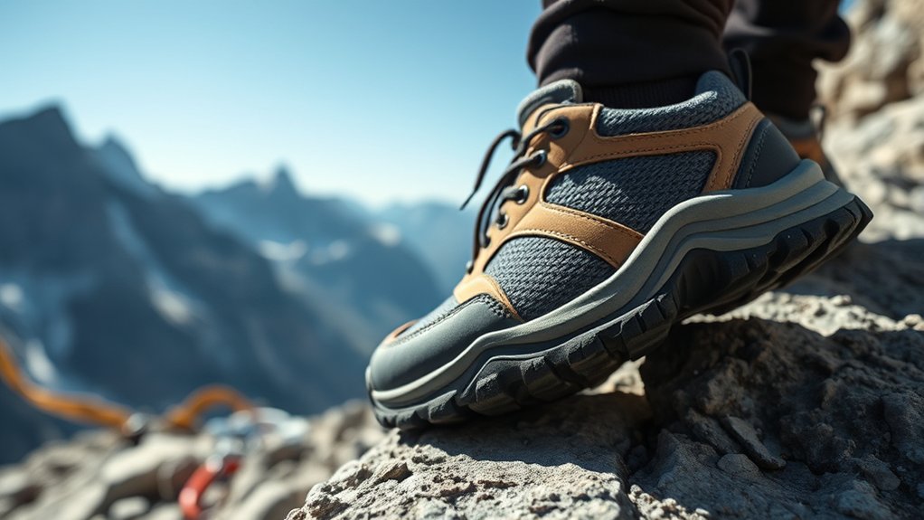 climbing hiking rugged footwear