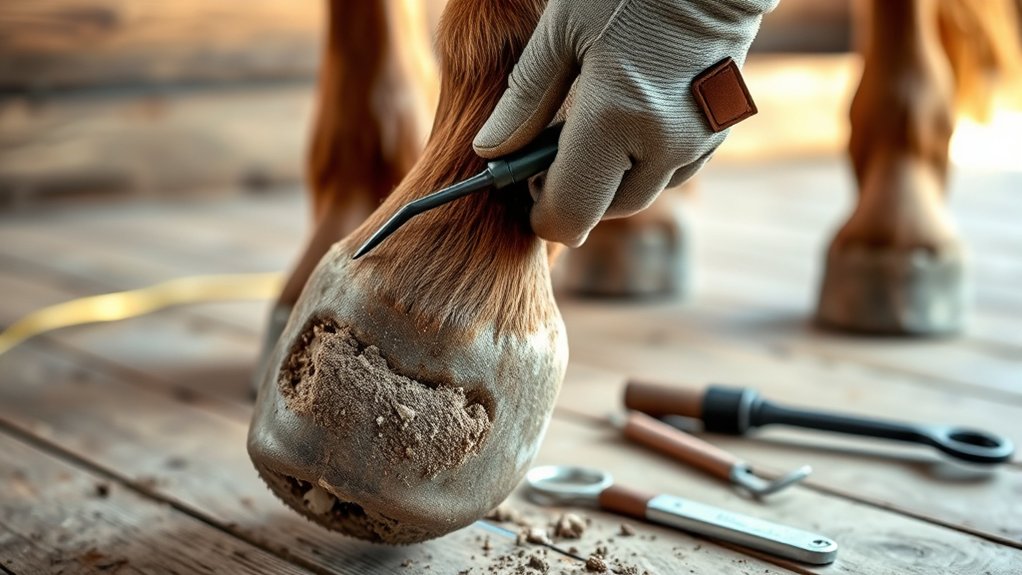hoof preparation for shoeing