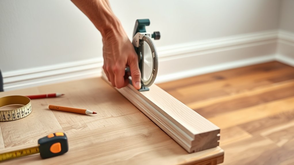 installing shoe molding guide