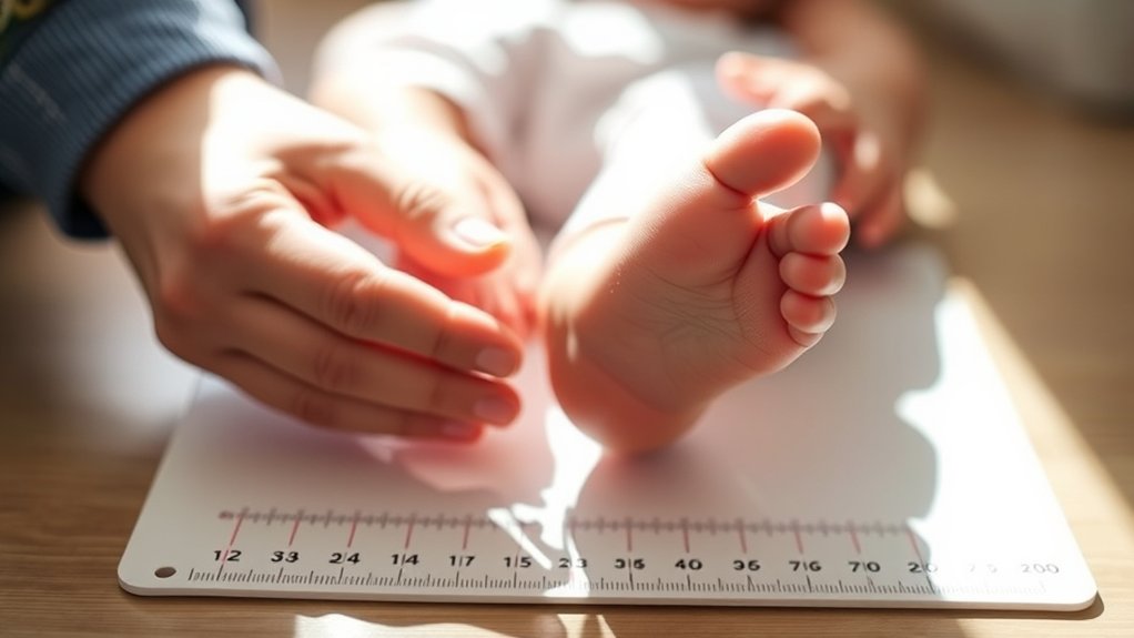 measure baby s foot accurately