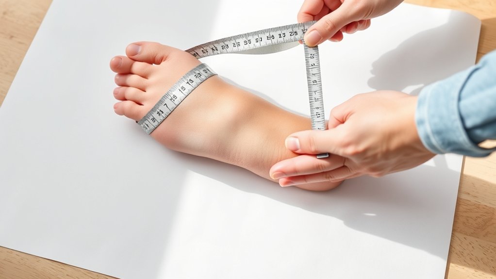 measure foot width accurately