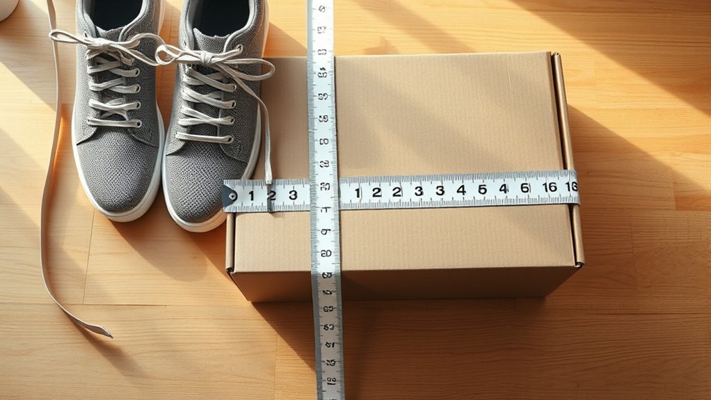 measure shoes accurately carefully