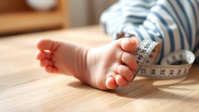 measuring baby shoe size