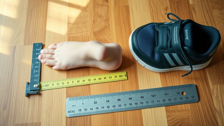 measuring foot for fit