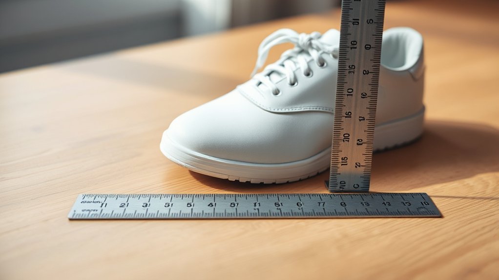 shoe size length chart