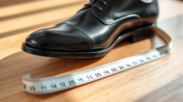 shoe size length chart