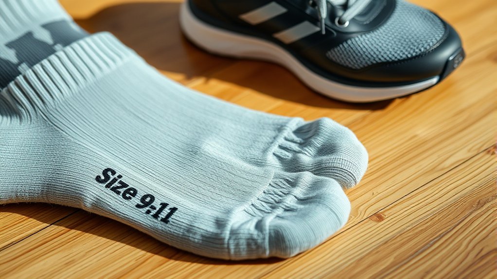 sock size to shoe size