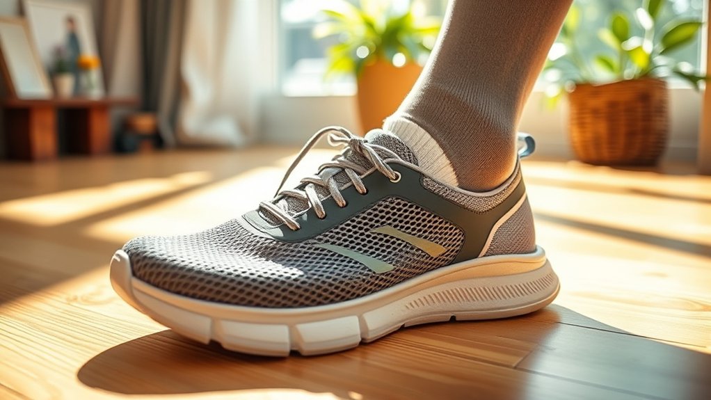 supportive breathable cushioned footwear
