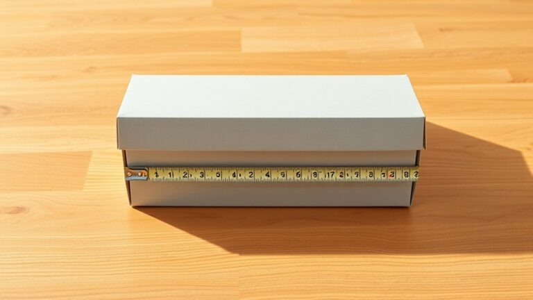 typical shoe box dimensions